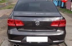 4 649 р. Лип спойлер Sport Volkswagen Passat B7 седан (2010-2015) (Неокрашенный)  с доставкой в г. Йошкар-Ола. Увеличить фотографию 2