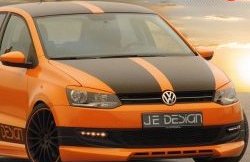 439 р. Реснички JeDesign на фары Volkswagen Polo 5 хэтчбек дорестайлинг (2009-2015) (Неокрашенные)  с доставкой в г. Йошкар-Ола. Увеличить фотографию 2