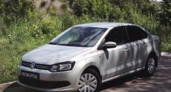 1 629 р. Реснички на фары RA Volkswagen Polo 5 хэтчбек дорестайлинг (2009-2015) (Неокрашенные)  с доставкой в г. Йошкар-Ола. Увеличить фотографию 4