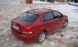 4 199 р. Козырёк на заднее лобовое стекло Sport  Volkswagen Polo  5 (2009-2020) седан дорестайлинг, хэтчбек рестайлинг (Неокрашенный)  с доставкой в г. Йошкар-Ола. Увеличить фотографию 5