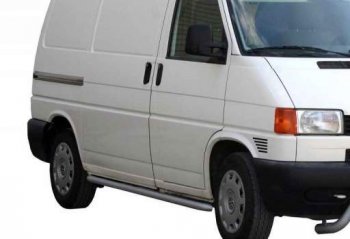 Защита порогов ТехноСфера (Техно Сфера) (Сталь с покрытием, 51 mm) Volkswagen Transporter T4 рестайлинг (1996-2003)