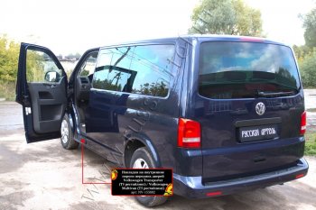 1 159 р. Накладки на внутренние пороги передних дверей RA Volkswagen Transporter T5 рестайлинг (2009-2015)  с доставкой в г. Йошкар-Ола. Увеличить фотографию 4