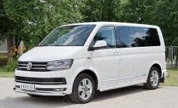 17 499 р. Защита переднего бампера (Ø63 мм, нержавейка) SLITKOFF Volkswagen Caravelle T6 дорестайлинг (2015-2019)  с доставкой в г. Йошкар-Ола. Увеличить фотографию 3