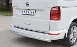 15 799 р. Защита заднего бампера (Ø63 мм, нержавейка, длинная база) SLITKOFF  Volkswagen Caravelle  T6 - Transporter  T6  с доставкой в г. Йошкар-Ола. Увеличить фотографию 3