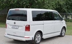 16 699 р. Защита заднего бампера (Ø75x42 мм, нержавейка, длинная база) Russtal Volkswagen Transporter T6 дорестайлинг (2015-2019)  с доставкой в г. Йошкар-Ола. Увеличить фотографию 3