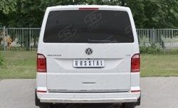 16 699 р. Защита заднего бампера (Ø75x42 мм, нержавейка, длинная база) Russtal Volkswagen Transporter T6 дорестайлинг (2015-2019)  с доставкой в г. Йошкар-Ола. Увеличить фотографию 4