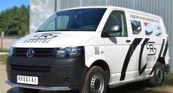 15 799 р. Одинарная защита переднего бампера диаметром 63 мм SLITKOFF Volkswagen Transporter T5 рестайлинг (2009-2015)  с доставкой в г. Йошкар-Ола. Увеличить фотографию 4