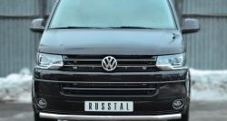 17 499 р. Одинарная защита переднего бампера диаметром 63 мм (Multivan-Caravelle) SLITKOFF  Volkswagen Caravelle  T5 - Transporter  T5  с доставкой в г. Йошкар-Ола. Увеличить фотографию 1