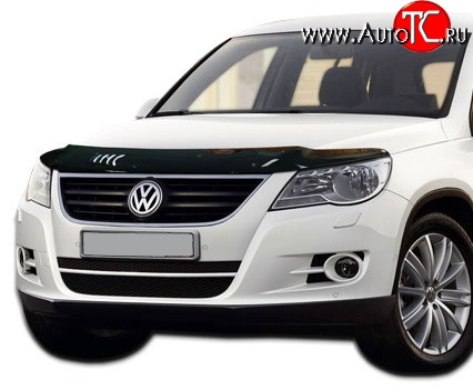 2 879 р. Дефлектор капота NovLine Volkswagen Tiguan NF дорестайлинг (2006-2011)  с доставкой в г. Йошкар-Ола