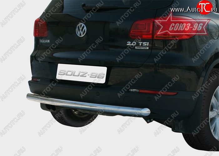 10 574 р. Защита заднего бампера Souz-96 (d60) Volkswagen Tiguan NF дорестайлинг (2006-2011)  с доставкой в г. Йошкар-Ола