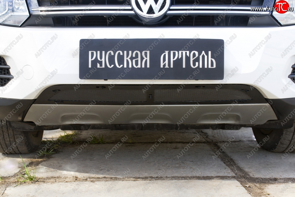 1 639 р. Защитная сетка решетки переднего бампера (Track & Field) РА Volkswagen Tiguan NF рестайлинг (2011-2017)  с доставкой в г. Йошкар-Ола