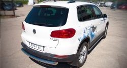 14 899 р. Одинарная защита заднего бампера из трубы диаметром 76 мм (Sport & Style) SLITKOFF  Volkswagen Tiguan  NF (2011-2017) рестайлинг  с доставкой в г. Йошкар-Ола. Увеличить фотографию 2