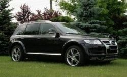 9 649 р. Накладки на колёсные арки CT Volkswagen Touareg GP рестайлинг (2006-2010) (Неокрашенные)  с доставкой в г. Йошкар-Ола. Увеличить фотографию 2