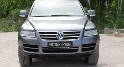 999 р. Реснички на фары RA Volkswagen Touareg GP дорестайлинг (2002-2007) (Неокрашенные)  с доставкой в г. Йошкар-Ола. Увеличить фотографию 4