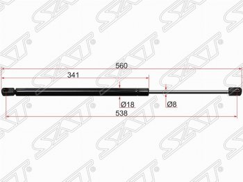 Газовый упор капота SAT Volkswagen Touareg GP дорестайлинг (2002-2007)