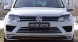 879 р. Реснички на фары RA  Volkswagen Touareg  NF (2014-2018) рестайлинг (Неокрашенные)  с доставкой в г. Йошкар-Ола. Увеличить фотографию 3