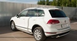 15 899 р. Одинарная защита заднего бампера диаметром 63 мм SLITKOFF  Volkswagen Touareg  NF (2014-2018) рестайлинг  с доставкой в г. Йошкар-Ола. Увеличить фотографию 4