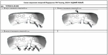 4 099 р. Правый подкрылок задний TOTEM Volkswagen Touareg CR (2018-2025)  с доставкой в г. Йошкар-Ола. Увеличить фотографию 3