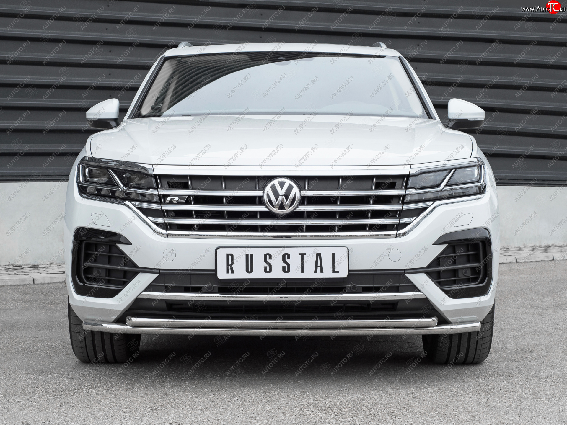 20 999 р. Защита переднего бампера (2 трубы Ø42, нержавейка, NOT 2.0 TSI)  Volkswagen Touareg  CR (2018-2025)  с доставкой в г. Йошкар-Ола