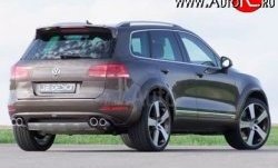 23 049 р. Накладка Je Design на задний бампер 7P Volkswagen Touareg NF дорестайлинг (2010-2014) (Комплект накладок, Неокрашенная)  с доставкой в г. Йошкар-Ола. Увеличить фотографию 2