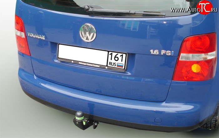 7 799 р. Фаркоп Лидер Плюс Volkswagen Touran 1T дорестайлинг минивэн (2003-2006) (Без электропакета)  с доставкой в г. Йошкар-Ола