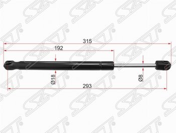 Газовый упор капота SAT Volvo S60 FS седан дорестайлинг (2010-2013)