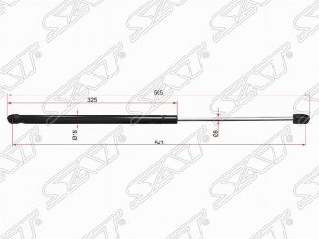 Газовый упор крышки багажника SAT Volvo (Вольво) S60 (С60)  FS седан (2010-2013) FS седан дорестайлинг