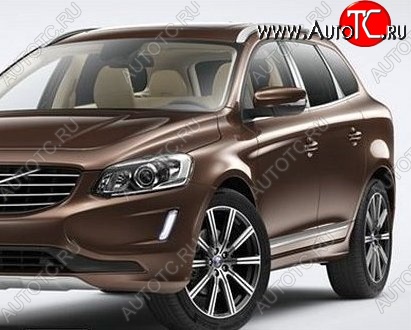 26 999 р. Накладки на стойки дверей СТ Volvo XC60 (2017-2022) (Неокрашенные)  с доставкой в г. Йошкар-Ола