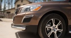 14 349 р. Одинарная защита переднего бампера диаметром 63 мм SLITKOFF  Volvo XC60 (2008-2013)  дорестайлинг  с доставкой в г. Йошкар-Ола. Увеличить фотографию 3