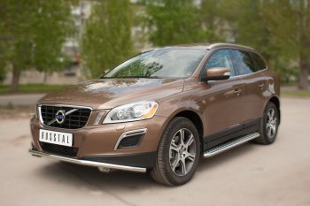 22 999 р. Широкая защита порогов с трубой d42 мм SLITKOFF v2  Volvo XC60 (2008-2017)  дорестайлинг,  рестайлинг  с доставкой в г. Йошкар-Ола. Увеличить фотографию 1